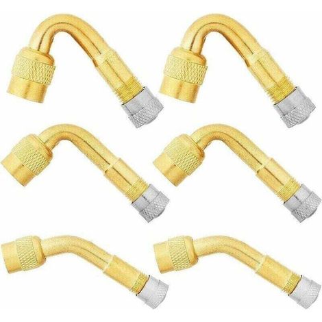 pneumatic valve extension parts, 45°, 90°, 135°, pneumatic valve extension adapter, codo extensión, angular inflation plug for car, truck, motorcycle, bicicleta, scooter. (1/4)