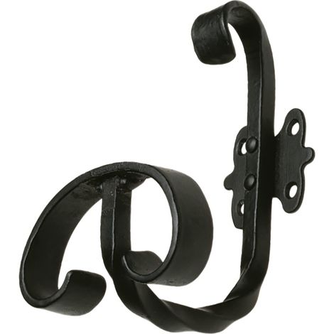 (10 u.) COLGADOR NEGRO MATE (1/5)