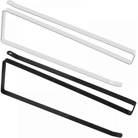 Porte-rouleau de cuisine 25 cm, lot de 2, support pour rouleau de papier essuie-tout, fixation sans perçage, support à installer sous un meuble, porte-rouleau de papier essuie-tout (1/5)