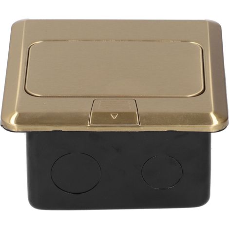 Prise de sol encastrée, alimentation électrique, charge, fournitures industrielles, norme FR AC250V, or (1/5)