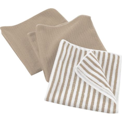 Lot de 3 Torchons Microfibre "Cuistot" 40x40cm Lin (1/3)