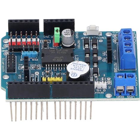 DC-Motor-Ansteuermodul-Erweiterungsplatine mit zwei Hochleistungs-H-Brücken, elektronisches Bauteil L298P