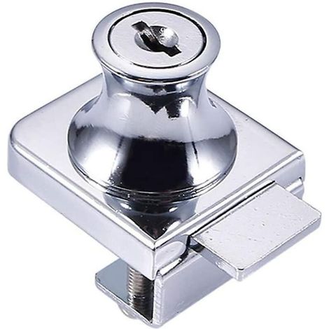 Serrure pour porte vitrée, étanche et durable, adaptée aux armoires (1/3)