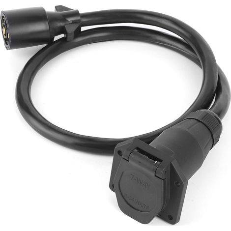 Ej.Life Anhänger-Verlängerungskabel, 7-fach, 91 Cm, Doppelzinken-Stecker, RV-Verbindungsleitung (1/5)