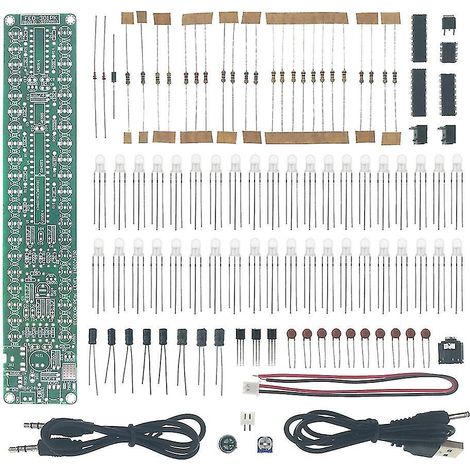 Kit de soudure DIY amélioré, analyseur de spectre audio électronique, ensemble de niveaux (1/4)