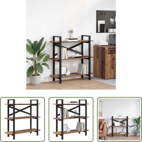 Étagère industrielle - Étagère Bois Ancien 100 x 33,5 x 102 cm Bois d'ingénierie (1/5)