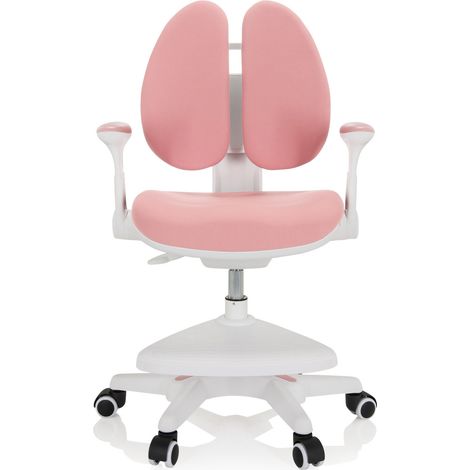 [NEUWERTIG] B-Ware Hjh Office Kinderstuhl Schreibtischstuhl Kid Wing Kindermöbel Stoff Rosa