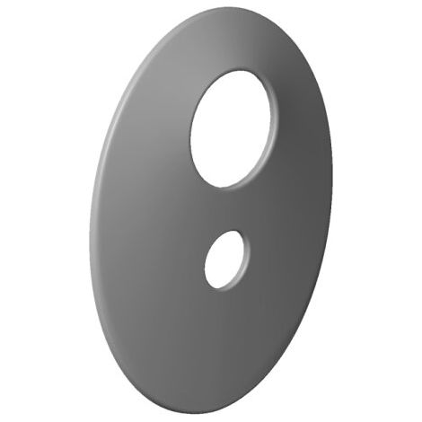 Rosace DO xSTREAM pour baignoire - Pièces détachées 091102192 - 183 x 150 x 15 mm - Chrome