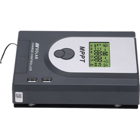 Contrôleur de charge solaire MPPT 12 V/24 V, 10 A, paramètres réglables, double port USB, régulateur de panneau solaire (1/5)