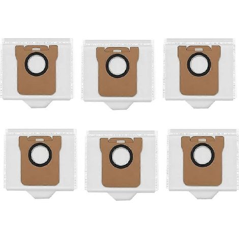 Lot de 6 sacs à poussière pour aspirateurs robots Xiaomi X10+, Mijia Omni 1S B101CN / Dreame S10 S20 Pro X10 L10 L10S (1/5)