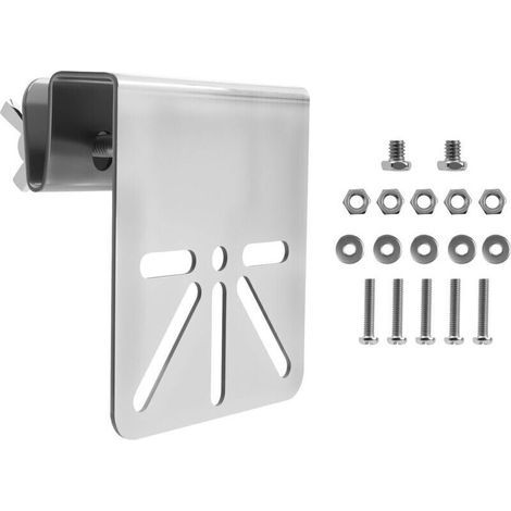 Stainless Steel Gutter Camera Mount, Compatible with Solar and Outdoor PTZ Cameras, Tool-Free Mounting with Rustproof Screws, Stable and Waterproof Fixing for Outdoor Security (1/4)
