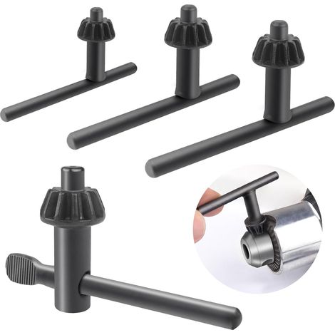 Clé Mandrin de Perceuse,4pcs Clé Universelle pour Mandrin de Perceuse à Pression pour Outil de Serrage de Perceuse électrique [Diamètre du Mandrin:20 mm/10 mm/13 mm/16 mm] (1/5)