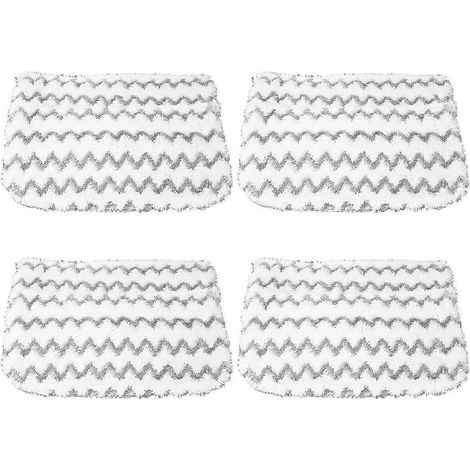 Lot de 4 lingettes de rechange pour balai vapeur Shark S1000, S1000A, S1000C, S1000WM et S10001C (modèle Dirt G). (1/5)