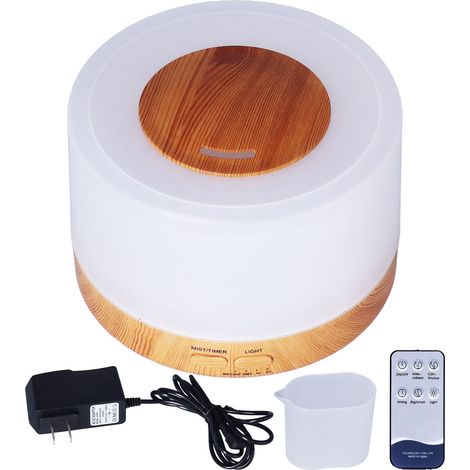 500-ml-Diffusor für ätherische Öle mit Fernbedienung – Mehrfarbiger LED-Luftbefeuchter für Zuhause – Betrieb mit 100–240 V (1/5)