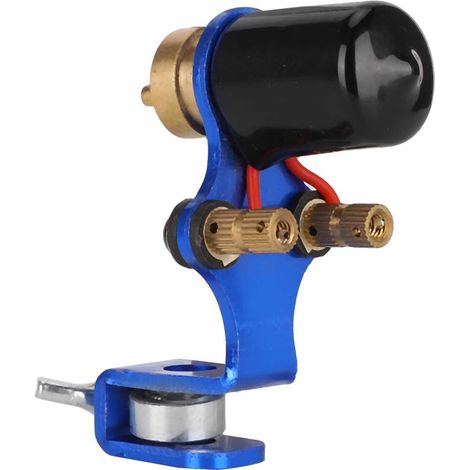 Machine à tatouer rotative pour débutants, avec moteur puissant, en alliage et pour shaders (bleue). (1/5)