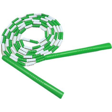 Corde à sauter en plastique flexible réglable, fil souple pour entraînement cardio, fitness à domicile, salle de sport, couleur vert. (1/5)