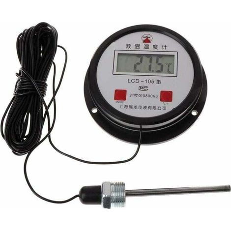 Hochtemperatur-Industrie-Digitalthermometer mit 10 m Sonde (1/5)