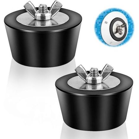 Bouchons d’hivernage en caoutchouc coniques pour piscine – Lot de 2 pièces – Diamètre 25 mm – Protection anti-gel et étanchéité optimale (1/5)