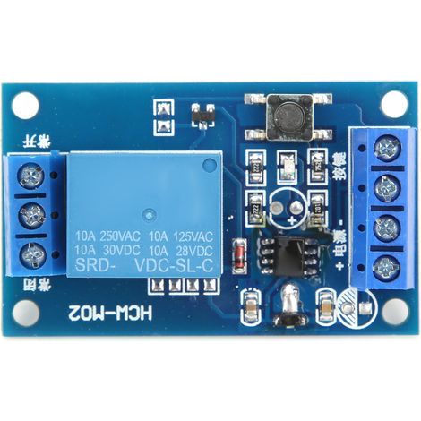 Module relais bistable unidirectionnel marche/arrêt à verrouillage automatique, microprocesseur, interrupteur de modification automobile (12 V) (1/4)