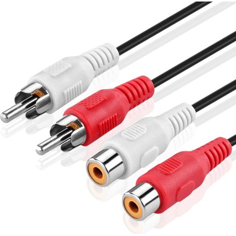 Goobay AVK 125-500 5.0m cable de audio 5 m 2 x RCA Negro