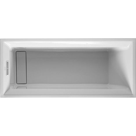 Vasca rettangolare 2° PIANO 1 schienale inclinato 1700x700mm bianco
