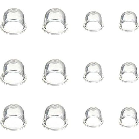 12 Pièces Carburateur Amorce Pompe Ampoule 19 mm et 22 mm Poire Pompe Amorcage Accessoires de Carburateur pour Debroussailleuse Tronçonneuse Souffleur Tondeuse - Bluedeer (1/4)