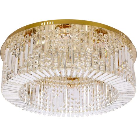Plafonnier glam doré cristal 10xE14 Maranga Candellux (1/5)
