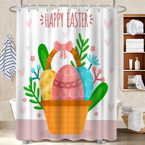 Rideau polyester pour douche 180x180 Évasion bâche de douche pour mur irrégulier (1/5)