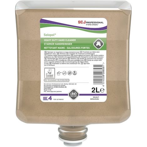 Pâte pour nettoyage des mains Solopol 2l parfumée cartouche