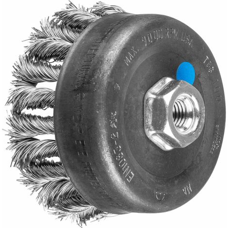 PFERD TOOLS COMBITWIST Topfbürste gezopft TBG Ø 100mm M14 Edelstahl-Draht-Ø 0,50mm Winkelschleifer (1/5)