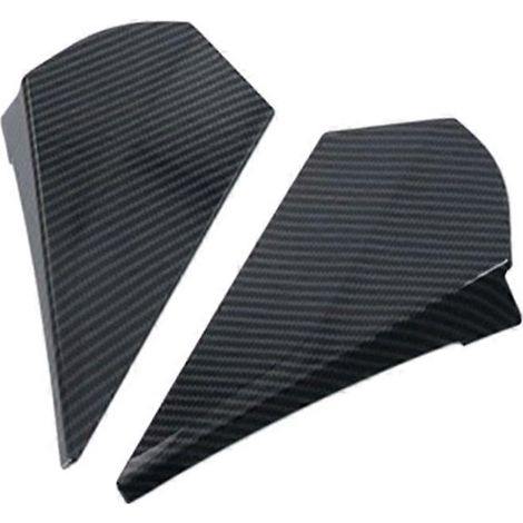 Embellecedor de cubierta de bisel de triple esquina para ventana trasera de puerta de fibra de carbono ABS para Toyota C-HR CHR 2016-2020 (1/5)