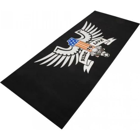 Tapis environnemental pour moto Biketek Garage Mat Custom Ride to