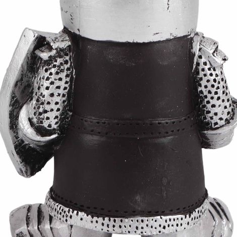 [Statue de jardin] Statue Garde Chevalier Nain Miniature en Résine - Sculpture Armure Décorative Home Garden, 15cm (1/5)