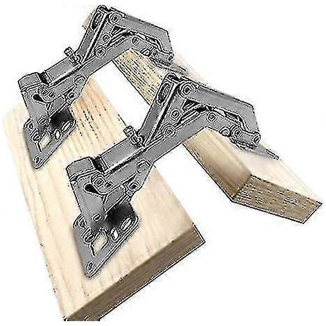 Charnières à 170 degrés pour portes d'armoires sans cadre, charnières de montage hydrauliques réglables invisibles. (1/4)
