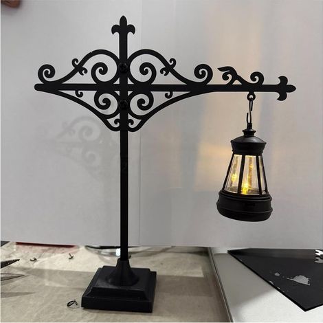 Lampe Book Nook LED vintage avec socle – Lampe décorative de bibliothèque pour étagère – Éclairage chaleureux pour créer un coin lecture cosy – Décoration maison et bureau (1/5)