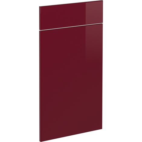 Façade de cuisine R-Line, Rouge brillant, 39.6x70.8cm façade de meuble pour meuble bas à tiroirs, Vicco (1/5)