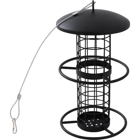 Futtersäule für Meisenknödel, H 26 cm Stahl-Serie (1/4)