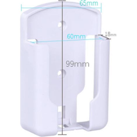Lot de 2 Range Telecommande, Porte Telecommande TV, Support Telecommande Mural pour Climatiseur Universelle Boîtier de Rangement, Matériau Durable Blanc, Pâte Double Face Forte (1/5)