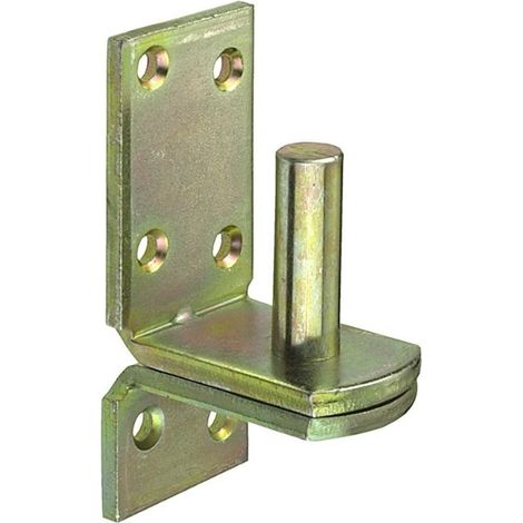 Perno su piastra Ø 13 mm. - zincato giallo