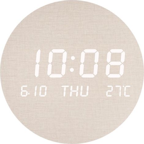 Kreative LED-Wanduhr – Für Wohnzimmer, Schlafzimmer und andere Räume – Schlichter skandinavischer Stil: ein ideales Accessoire für einen bewussten Lebensstil (1/5)