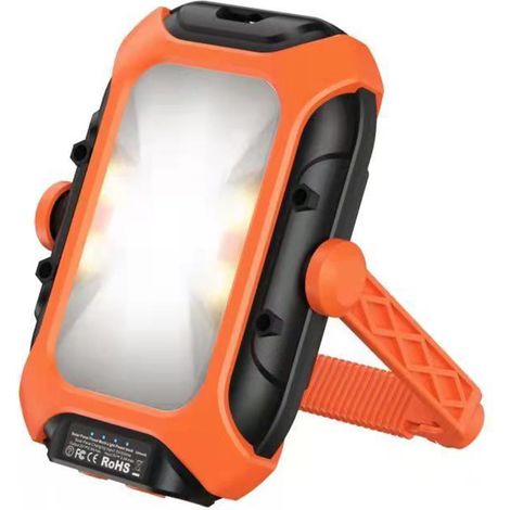 Wiederaufladbare Outdoor-Campinglampe mit Solar- und USB-Stromversorgung, wasserdicht, 5 Beleuchtungsmodi, 360°-Drehung, ideale Notlampe für Camping, Wandern und Picknicks. (1/5)