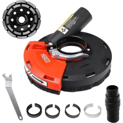 1 Capot De Protection Meuleuse Angulaire 115/125mm, Disque Diamant Béton 125mm, Pour Pierre Et Carrelages (1/5)