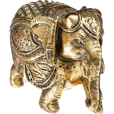 Elefant Chana H.11cm Harz - Golden