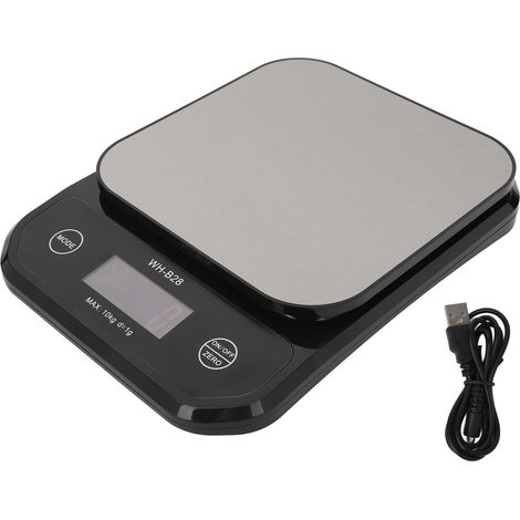 Küchenwaage von 0,035 oz bis 22,0 lb, wasserdicht nach IP7, LCD-Display, Edelstahl, ideal für Cafés und Familienküchen (1/5)