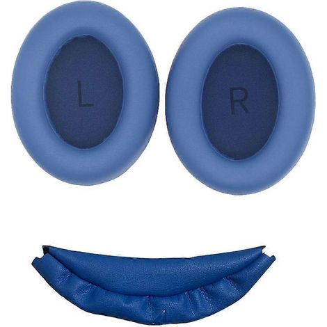1MORE SonoFlow Kopfhörer-Ohrpolster, Ohrmuscheln und Kopfbügel, blaue weiche Schaumstoff-Ersatzpolster (1/5)