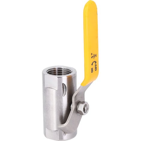 Robinet à Bille Large Fileté en Acier Inoxydable 201, Accessoire Industriel Mécanique (DN15 1/2 Pouce) (1/5)