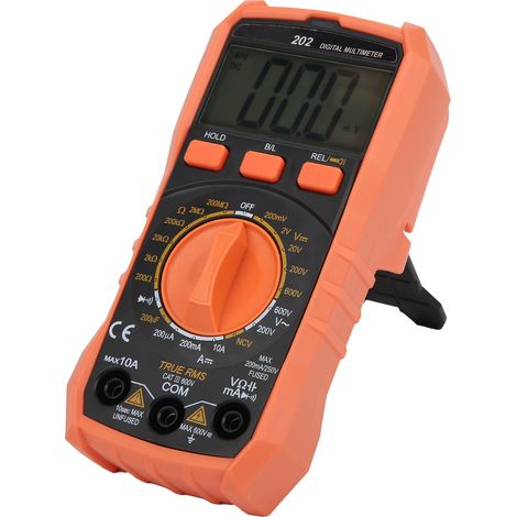 Digitales Multimeter mit großem LCD-Bildschirm, AC/DC-Spannungsprüfer, True-RMS-Widerstandsmessung, berührungsloser NCV-Detektor, elektrisches Diagnosegerät Ruoshui203 (1/5)