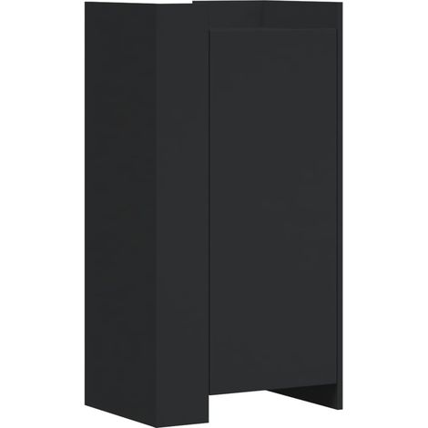 Maison Exclusive - Scarpiera Nera 52x37,5x100 cm in Legno Multistrato