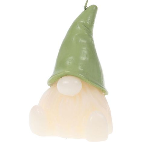 Amadeus - Bougie Gnome Henry vert (lot de 4) (1/2)