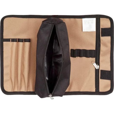 Sac à outils enroulable en tissu Oxford 600D - Portable - Organiseur en toile pour électriciens, plombiers, charpentiers, mécaniciens (1/5)